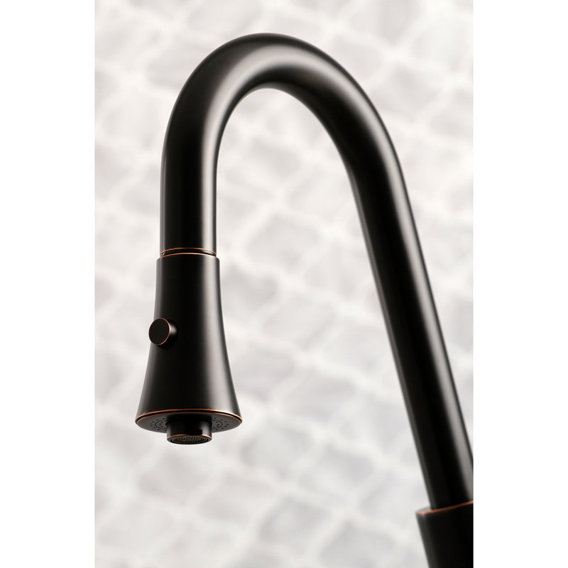 Kingston Brass Continental Single-Handle Pull-Down Kitchen Faucet