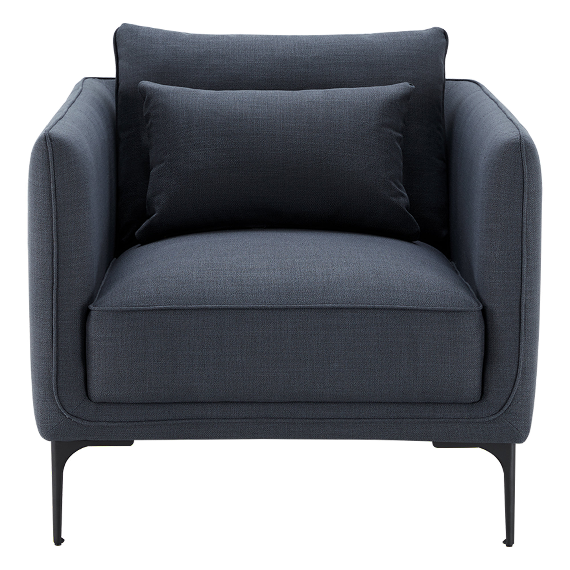 Rae Upholstered Armchair (Set of 2), Effie Indigo Performance Linen