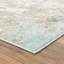 Tapis abstrait bleu / beige Kingsbury-57777594