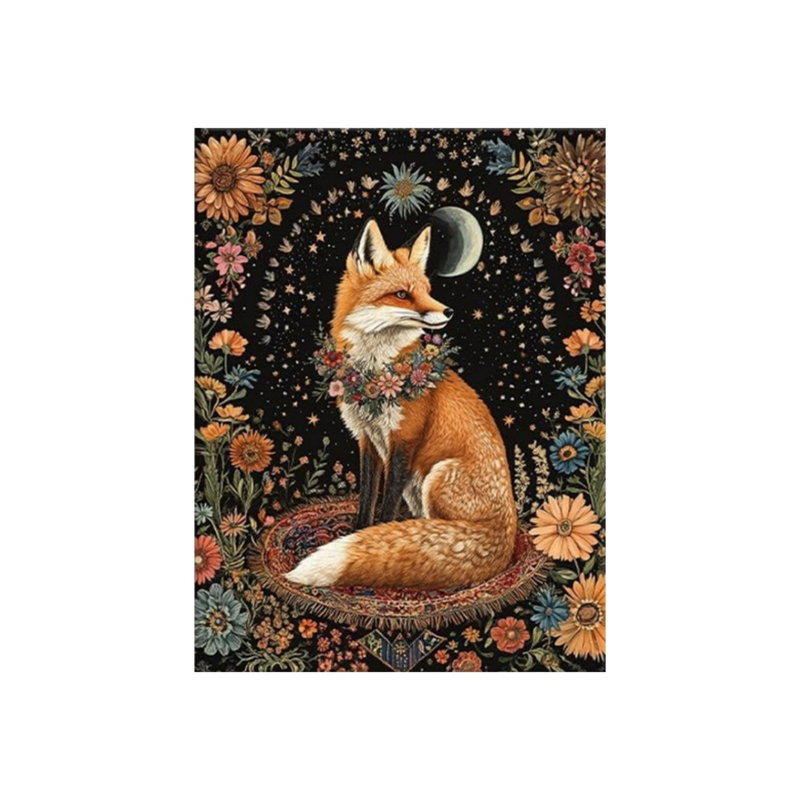 Art mural en toile Boho Fox 16 "x 20"