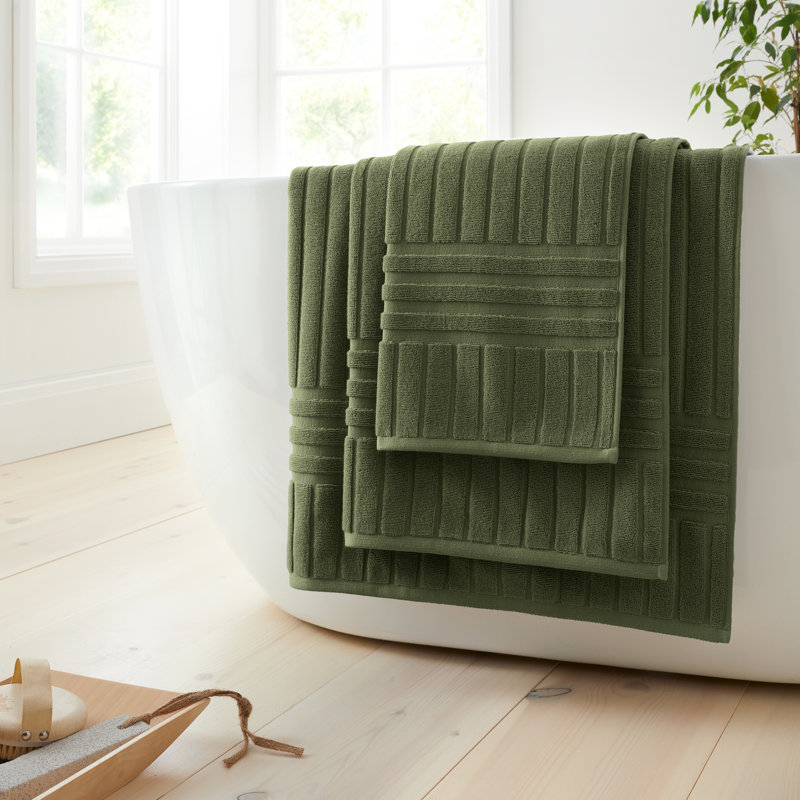 Hotel Towel 100% Cotton Hand Towel, Olive Green