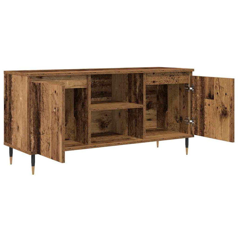 Unfinished TV Stand for TVs up to 48", Old Wood
