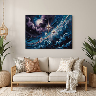 Space Southern Cross Gray Metal Wall Art