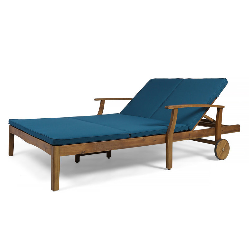 Outdoor Chaise - Fully Adjustable & Relaxing Double For Poolside Deck Quick-Drying
