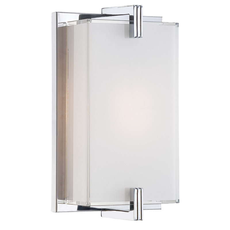 Cubism Chrome Flush Mounted Sconce