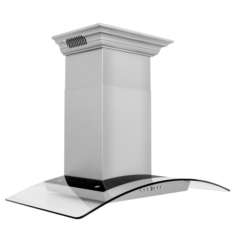 Hotte murale à conduit 36 pouces 400 CFM en acier inoxydable avec Wi-Fi