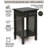 Solid Wood End Table with Storage-1196739700