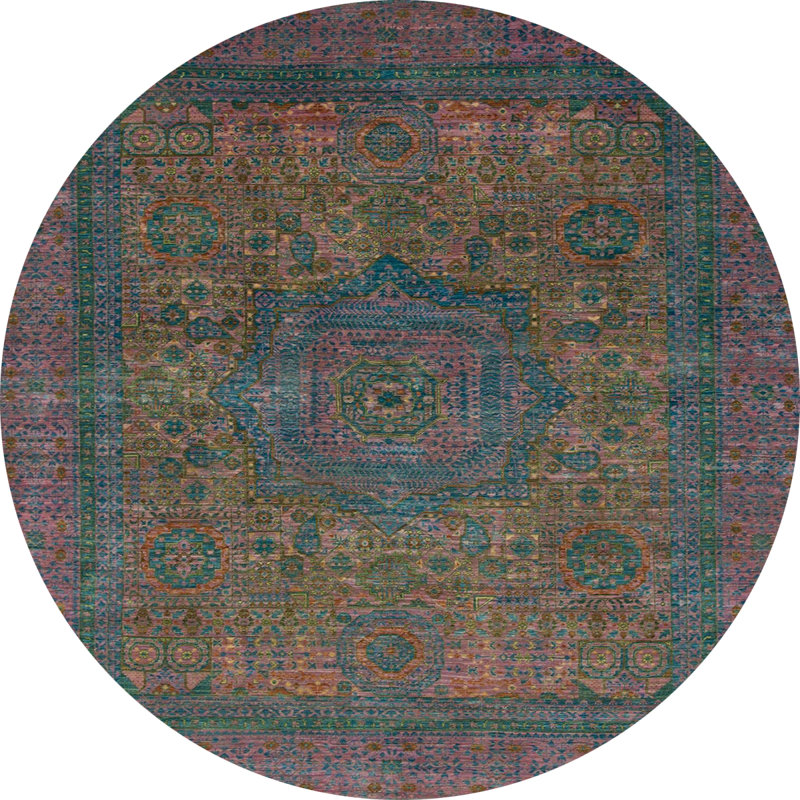 Tapis abstrait 1330, Rond 6 pi