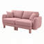 Boucle Fabric 2-Seat Sofa Including 2 Pillows-689569437-689569439-689569432