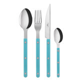 Bistrot Solid 4 - Piece Stainless Steel Flatware Set - Service for 1