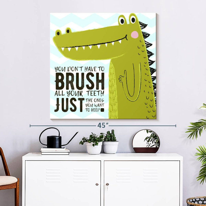 «Brush Dino», impression sur toile, H 33 po x l 33 po x P 1,25 po
