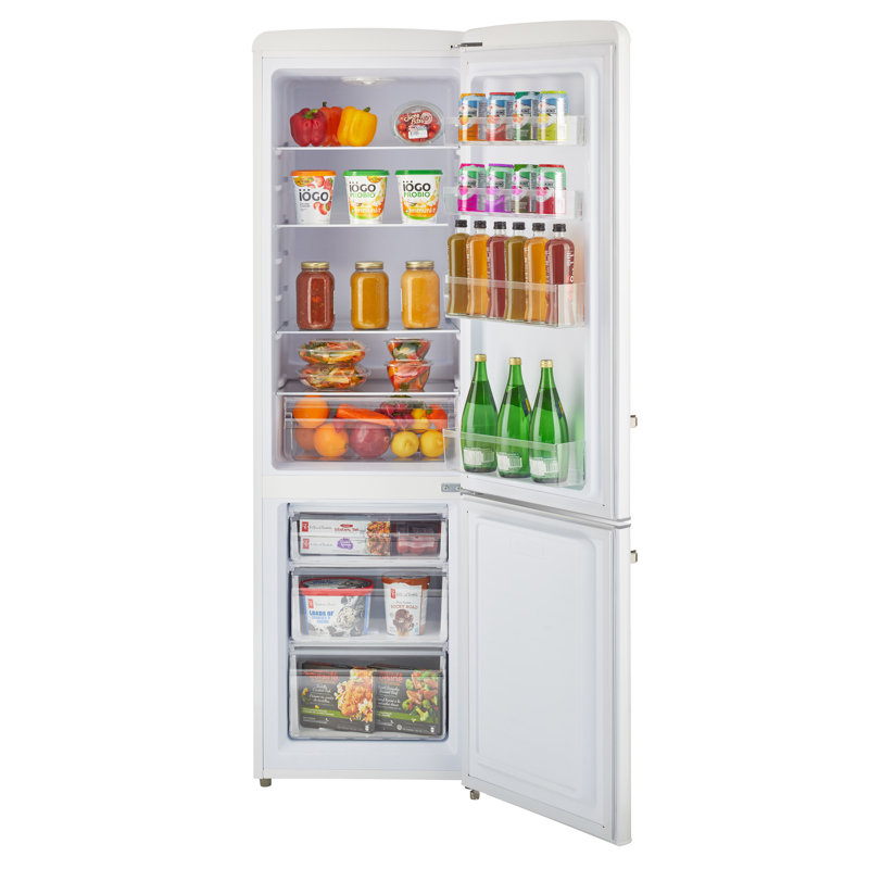 Off-Grid Classic Retro 21.6" Solar Powered DC 9.6 cu. ft. Bottom Freezer Refrigerator