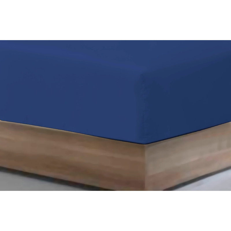 Ermila Fitted Sheet, Super King (6'), Navy