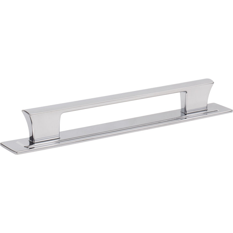 Zander 12" Center To Center Bar Pull, Polished Chrome, 6 5/16"