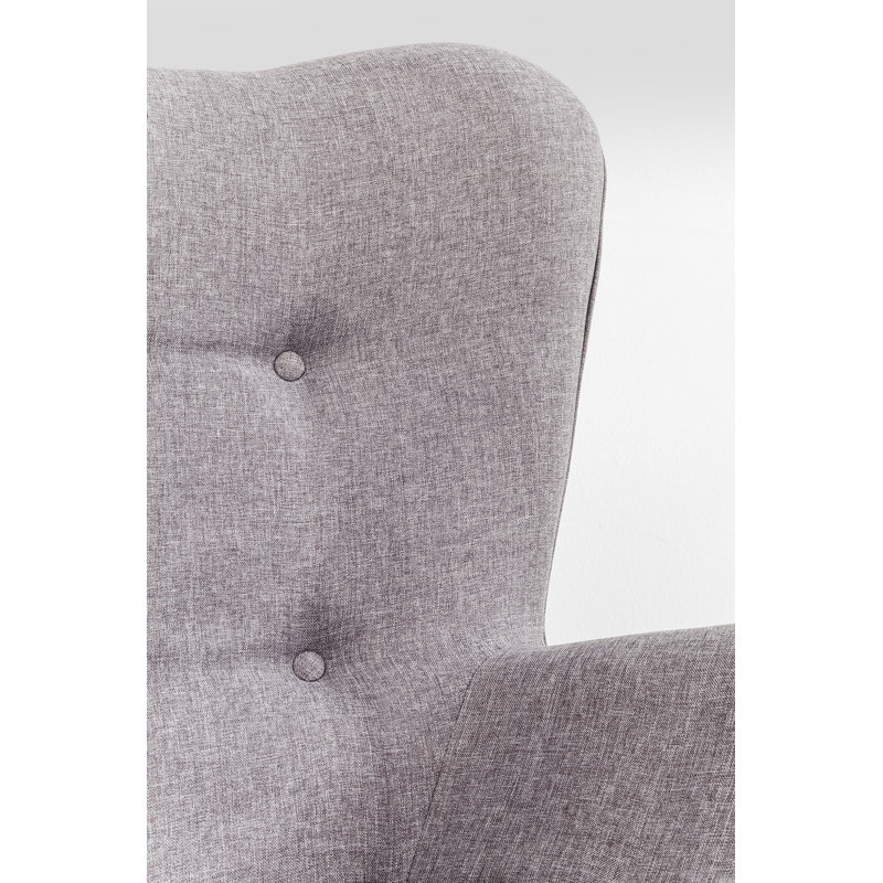 Armchair Vicky, Grey, Light Brown
