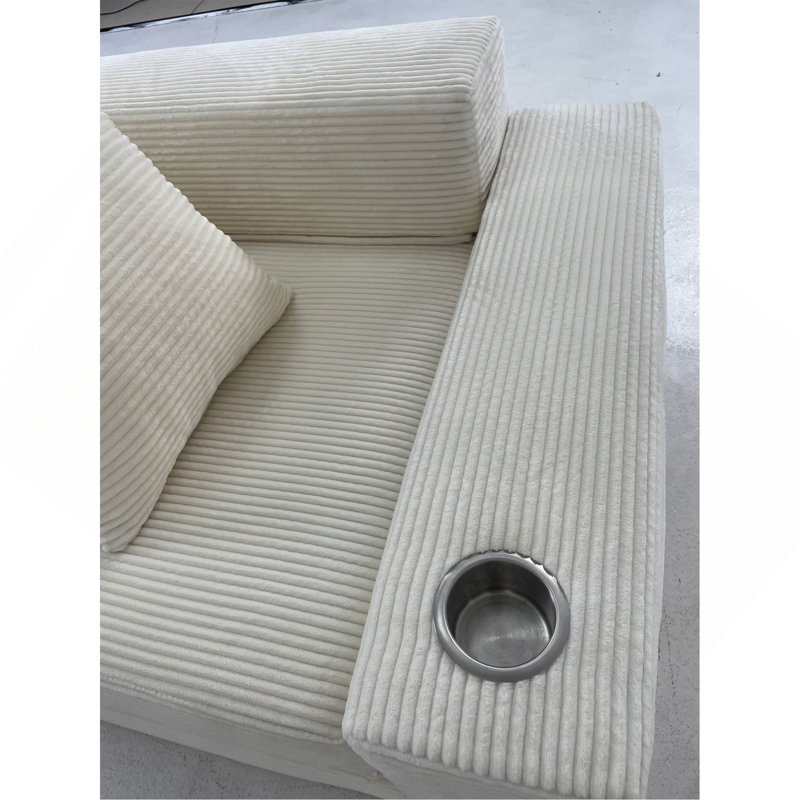 Canapé-lit pliant 76 po 76 po, Beige