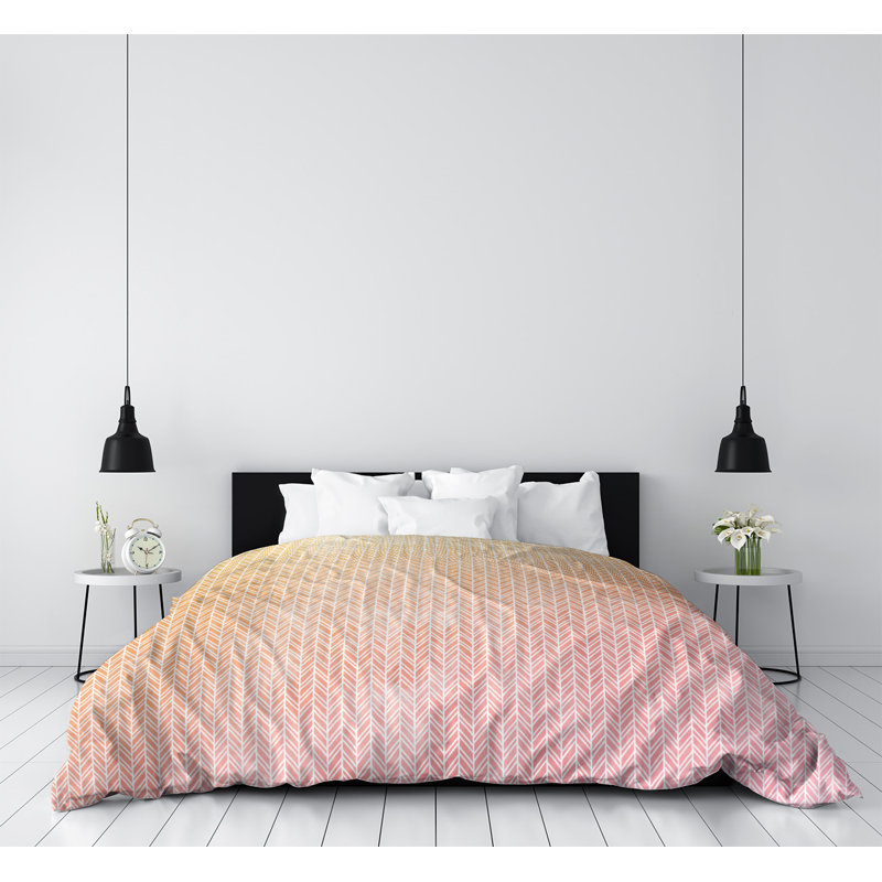 Housse de couette Katelyn Elizabeth, Housse de couette simple TG, Rose / Jaune