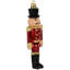 Ornements de Noël casse-noisette incassables - 5 po - rouge et noir - 18 carats