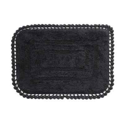 Akife 100% Cotton Non-Slip Bath Rug