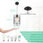 Luminaire suspendu moderne avec petit abat-jour en verre