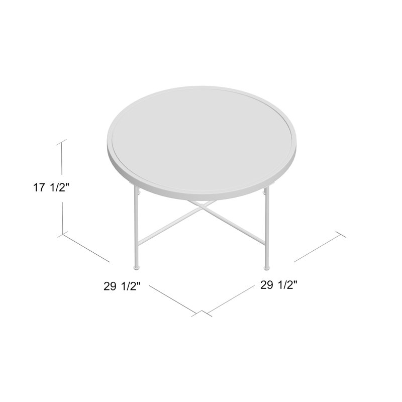 Coffee Table with Metal Frame