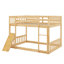 Lit superposé simple au-dessus d'un lit simple, lit superposé au sol avec rampe d'escalade Playhouse-605541321