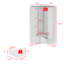 Armoire d'angle avec 2 portes et 2 tiroirs-2107354270