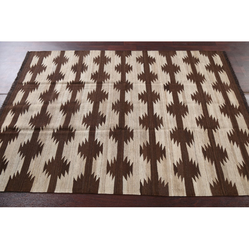 Vegetable Dye Kilim Oriental Area Rug 5x7