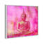 Bouddha rose - impression sur toile tendue-66812716-66812721