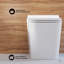 Ensemble de toilette Concorde Back-to-Wall 0,8 / 1,6 GPF blanc brillant avec plaque de chasse-108927937