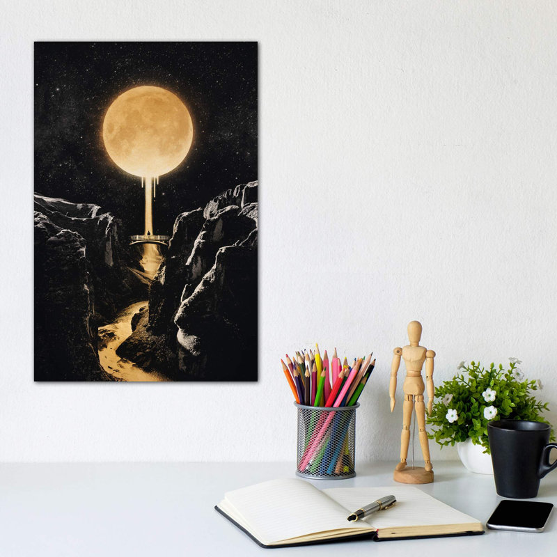 Moonlit by Enkel Dika - Print on Canvas, 30.48 cm H x 45.72 cm W, Wrapped Canvas