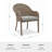 Martha Stewart Lily Pond All-Weather Stacking Armchairs With Seat Cushions