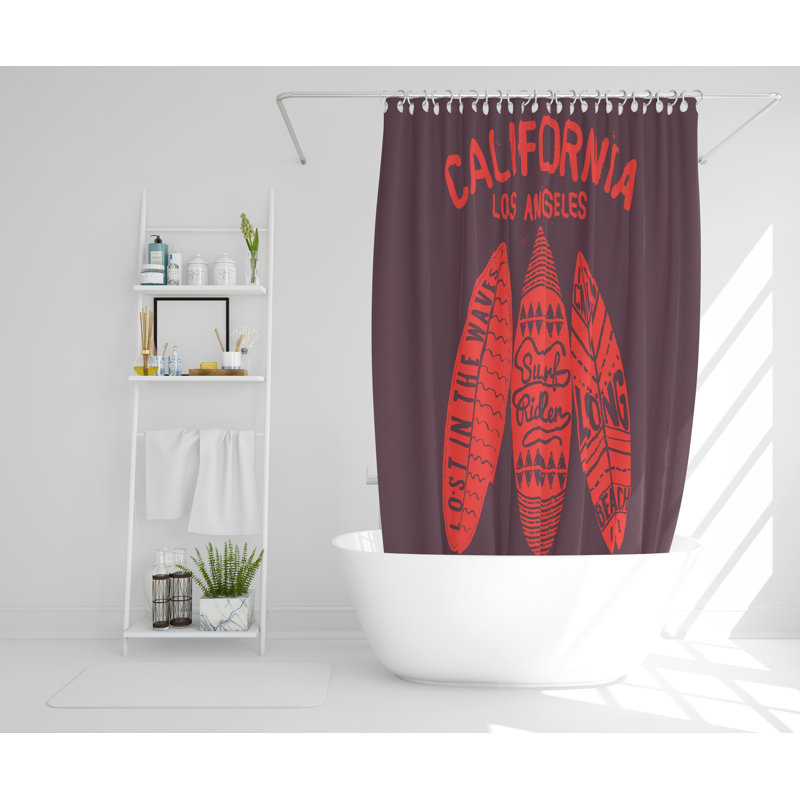 Kyleigh Polyester Shower Curtain, 168cm H x 168cm W