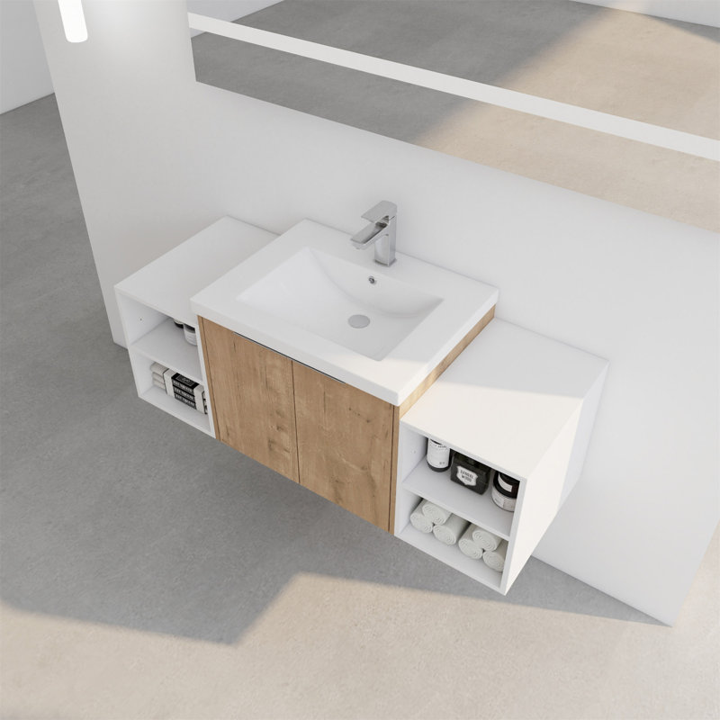 Meuble-lavabo à fermeture en douceur 48 po avec lavabo
