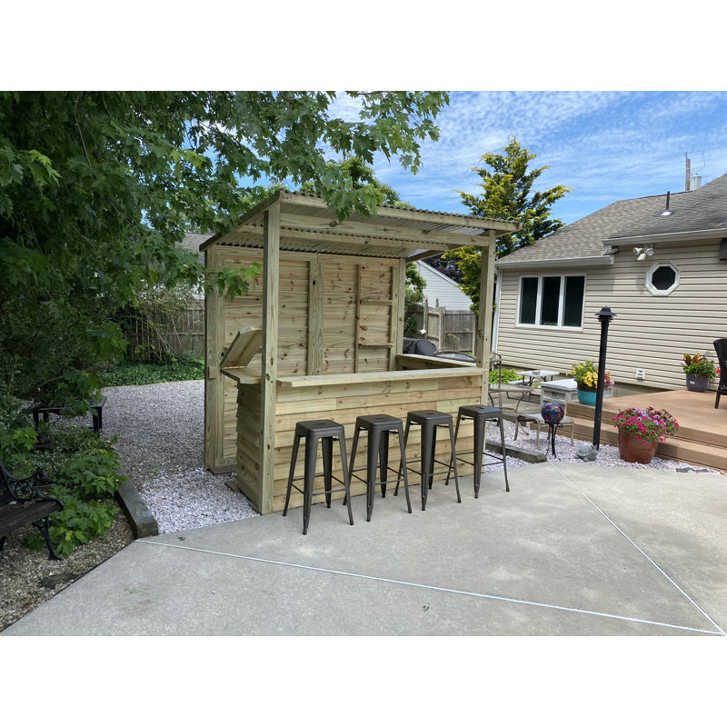 Bar de jardin 8 pi x 5 pi - livré et assemblé pour vous