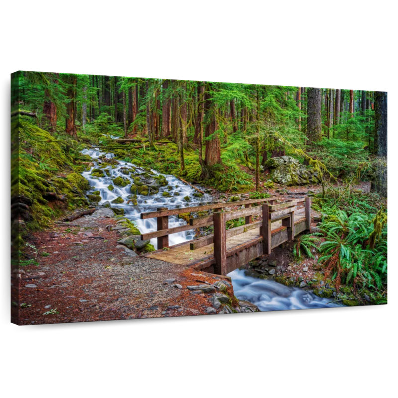 Alvord Old Olympic Forest Bridge, 32" H x 48" W