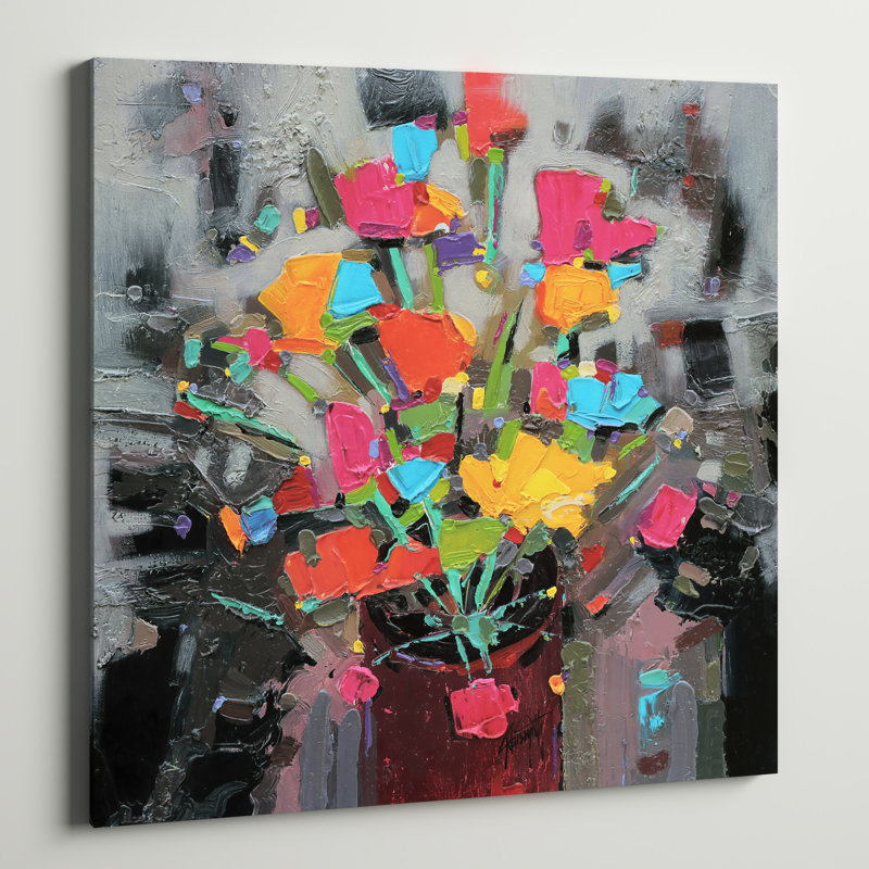Bouquet Of Colour by Scott Naismith - Wrapped Canvas Painting, 66.04 cm H x 66.04 cm W x 1.91 cm D