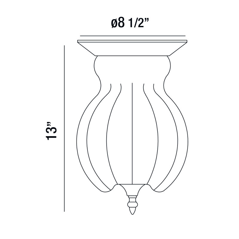 Dupont Flush Mount