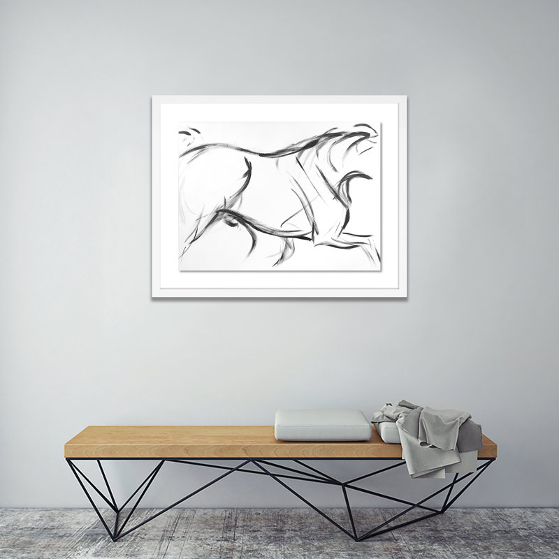 The Walk Print by Donna Bernstein, White, 32" H x 40" W x 2.5" D