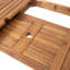 Ensemble repas extensible pour l'extérieur en bois d'acacia à 6 places avec coussins
