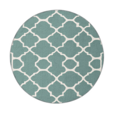 Tapis gris intérieur et extérieur Trellis
