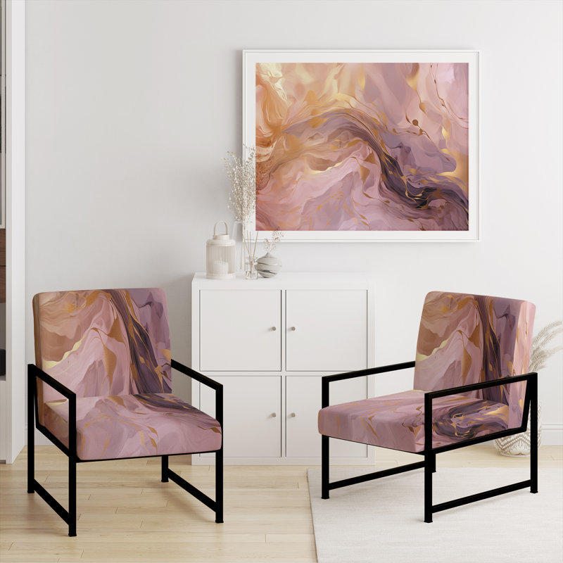 Fauteuil d'appoint Darende, Noir, noir, noir, noir