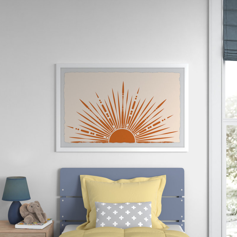 «The Sun Rays», reproduction encadrée, H 30 po x l 45 po x P 1,5 po