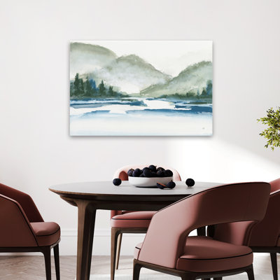 Mountain Fog - Blue Fog Foggy Gray Art