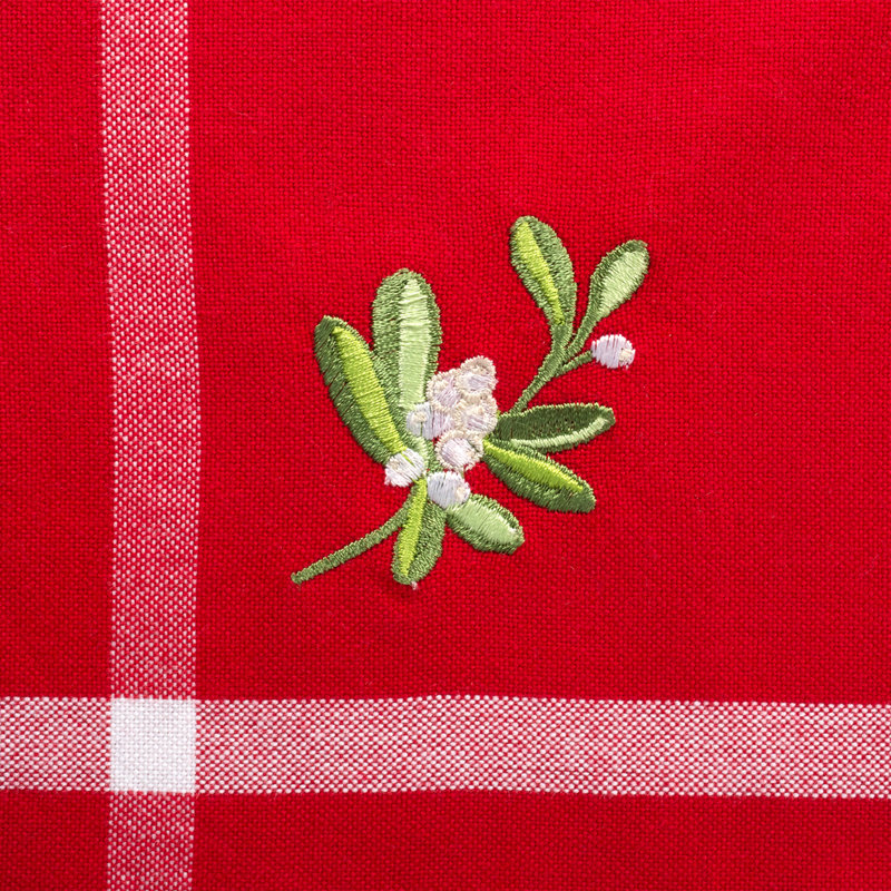 Serviette de table brodée Mistletoe 20 po Icenhour