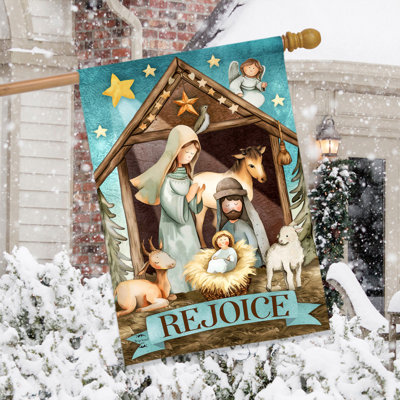 Holy Nativity Rejoice House Flag