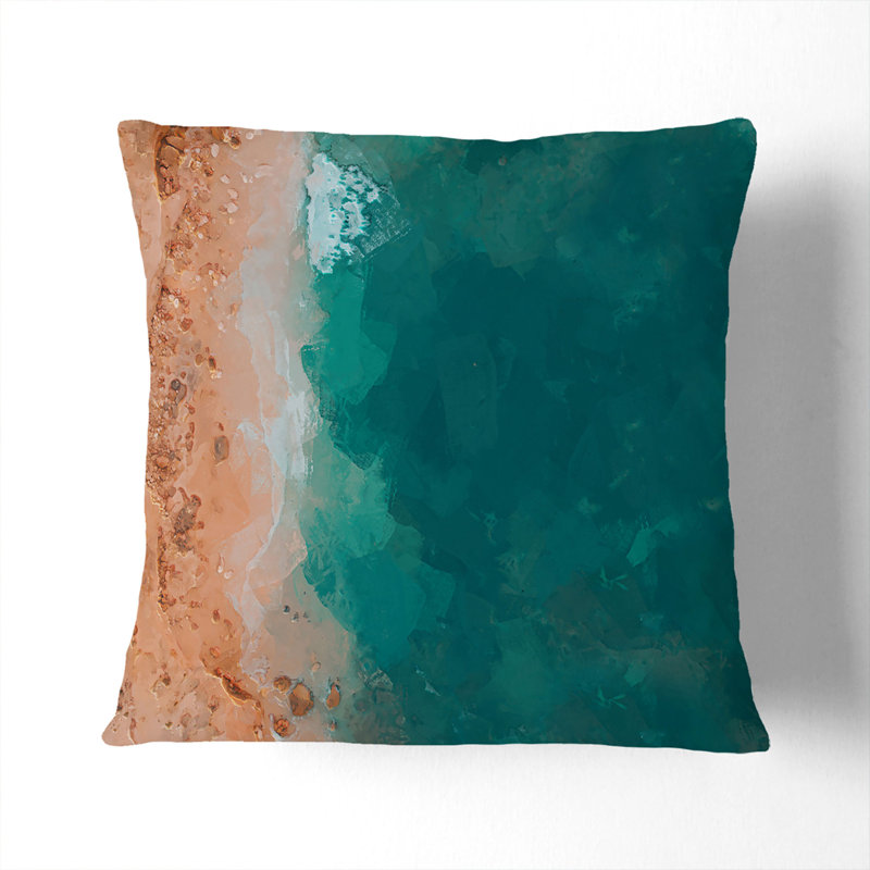 Square Throw Cushion, Stone, 55cm H x 55c m W x 20cm D