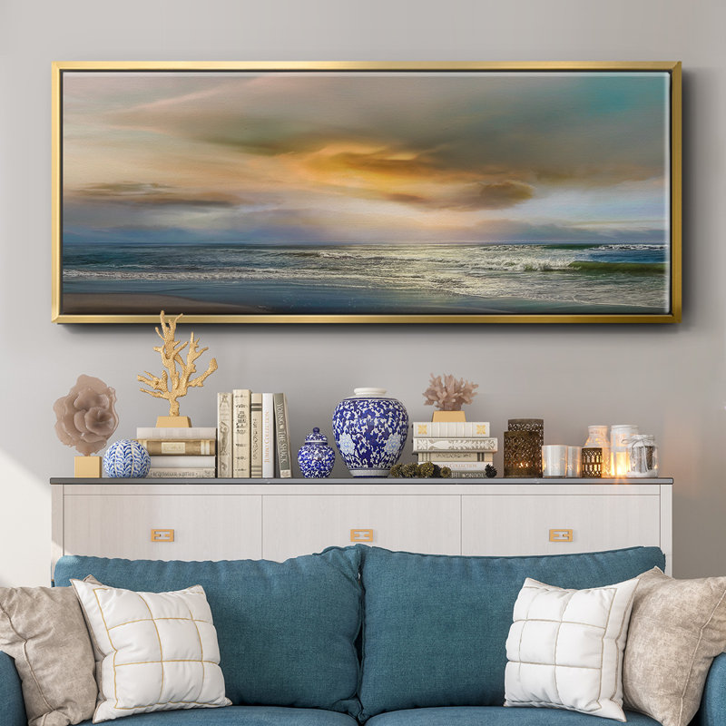 Evening Light- Framed Canvas, 20" H x 50" W