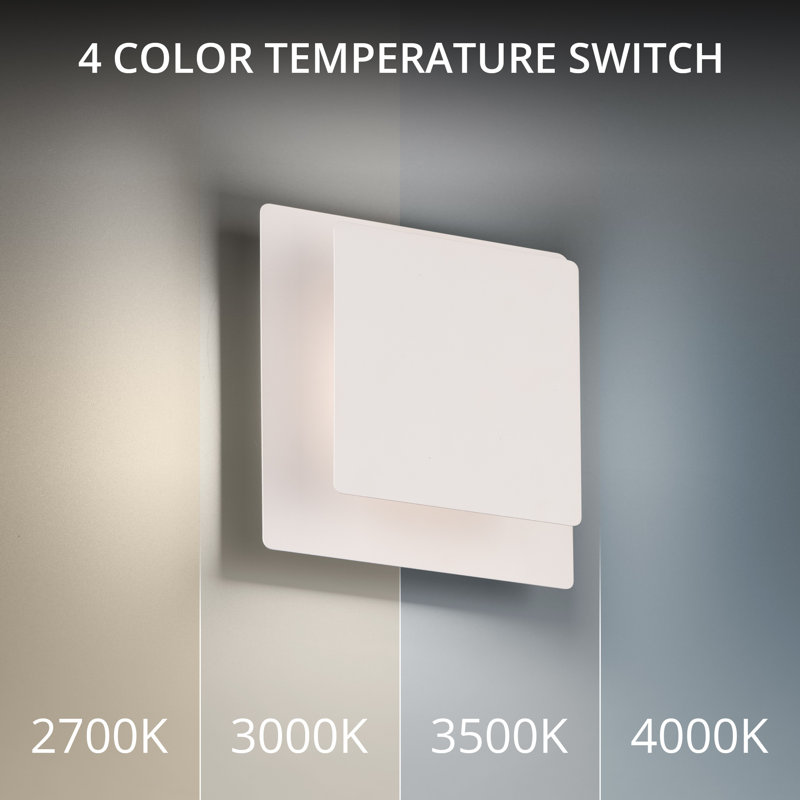 Greet LED Wall Sconce, White, 3000