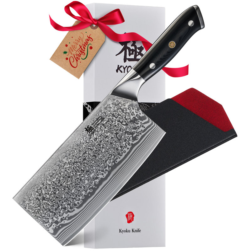 CO-Z Damascus 7 in. Cleaver